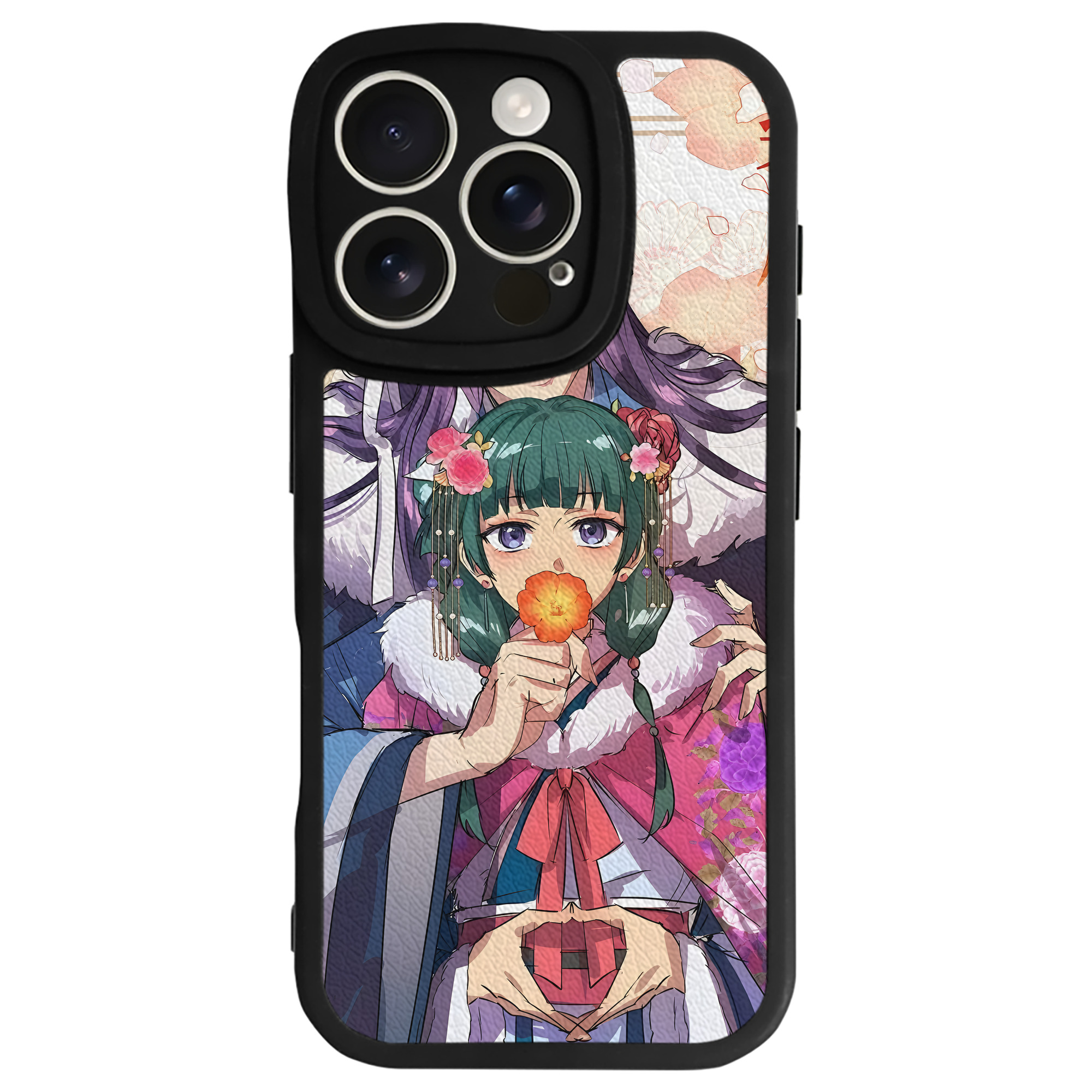 （画像用） 薬屋のひとりごと The Apothecary Diaries 【iPhone 16シリーズ対応】シリコンスマホケース（レザー調） 材質：シリコン